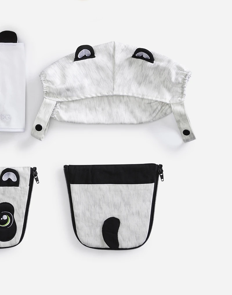 Panda cover for baby carrier
