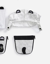 Panda cover for baby carrier