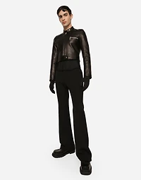 Nappa leather biker jacket