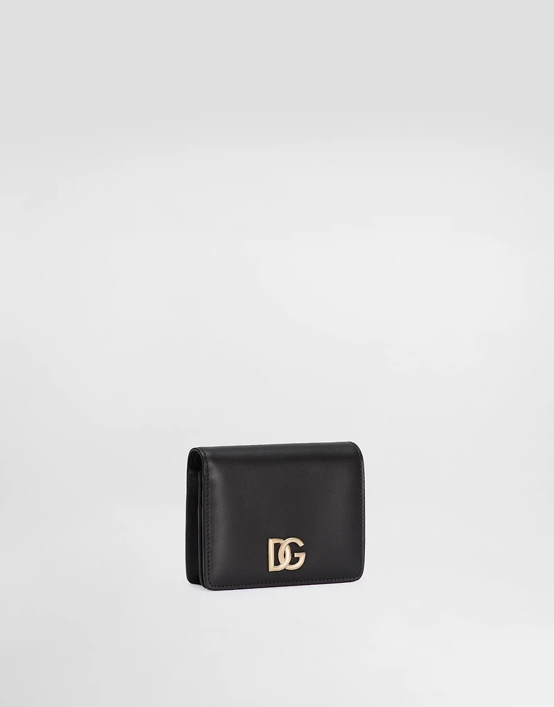 Calfskin wallet with DG logo