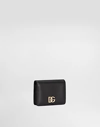 Calfskin wallet with DG logo