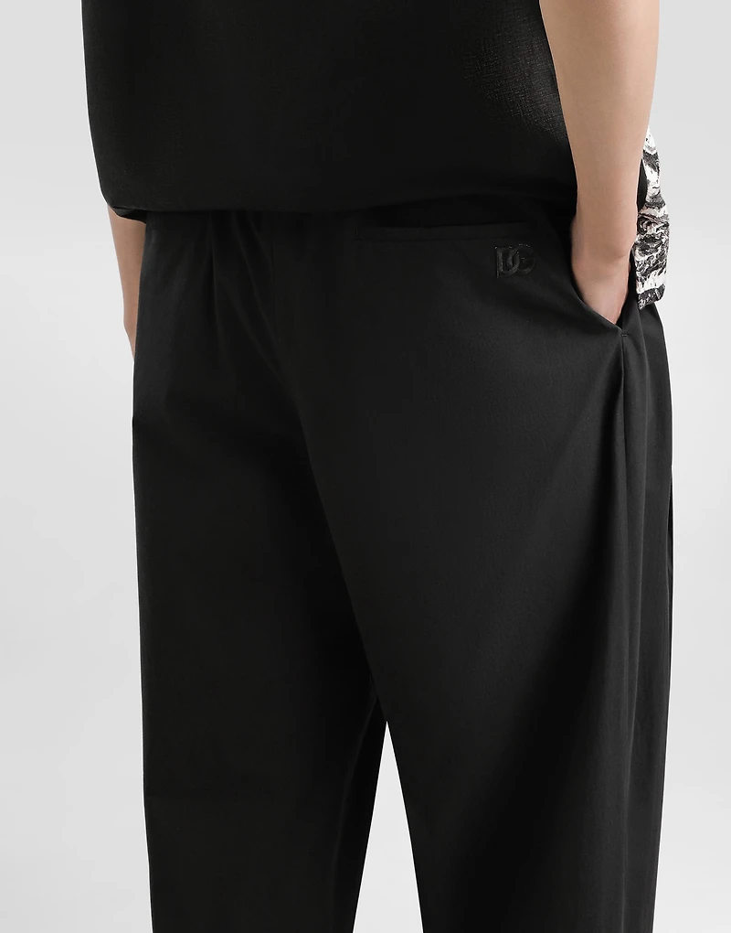 Poplin trousers