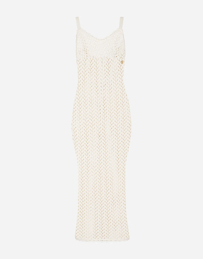 Crochet slip dress