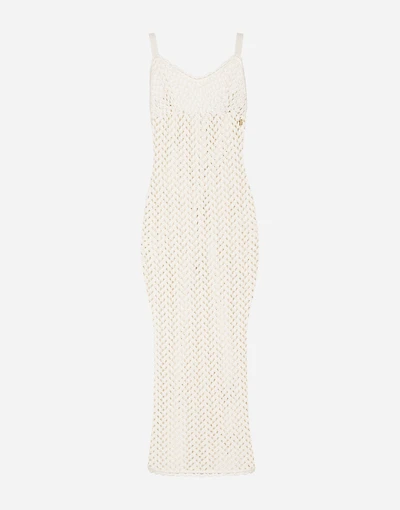 Crochet slip dress