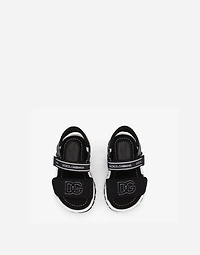 Technical fabric sandals with DG logo