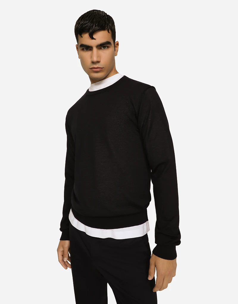 Crewneck sweater cashmere