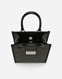 Small coated jacquard bag