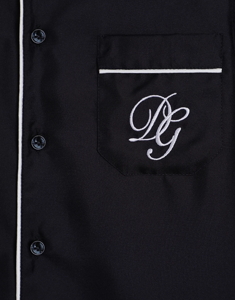 Twill shirt with DG embroidery