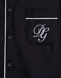 Twill shirt with DG embroidery