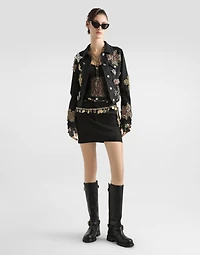 Lace top with underbust cut