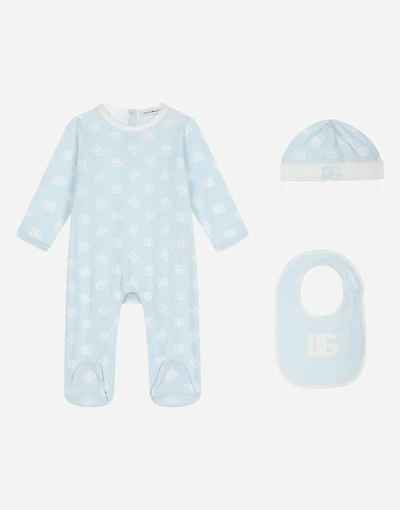 3-piece gift set with DG logo print