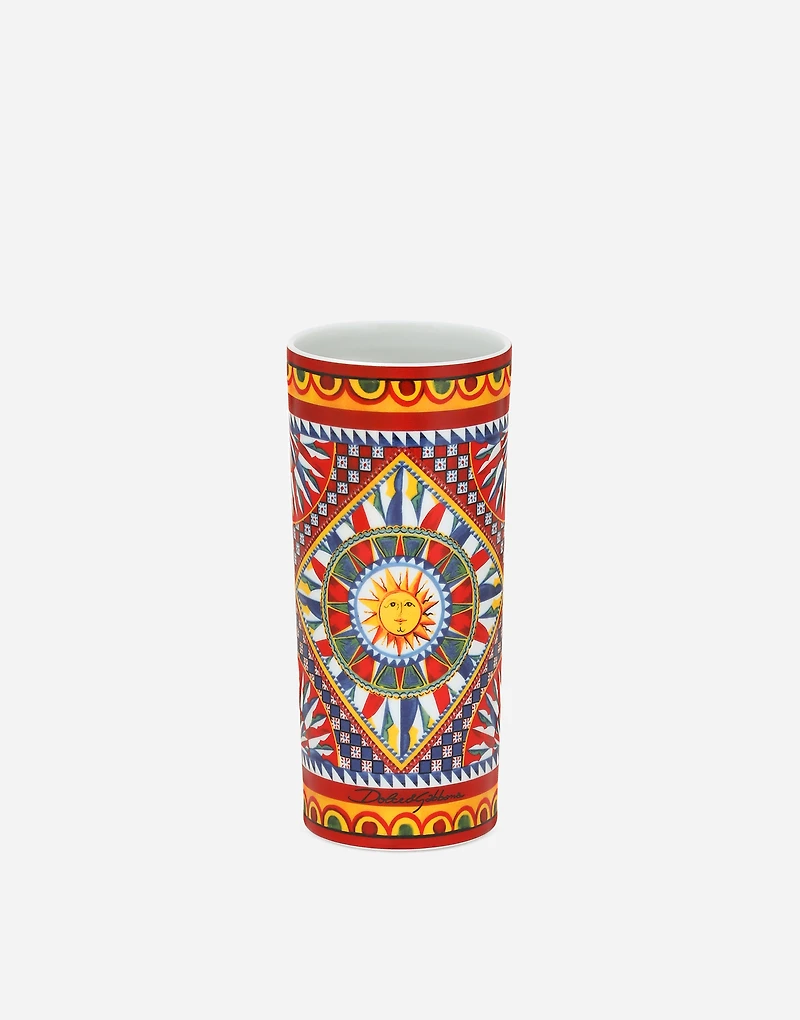 Cylindrical Porcelain Vase