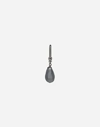 Single creole earring with teardrop detail