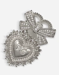 Devotion Earrings
 18-carat white gold and diamonds