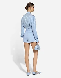 Raschel tweed shorts