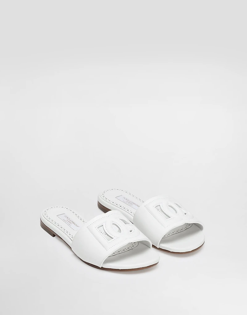 Flat calfskin slippers