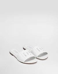 Flat calfskin slippers
