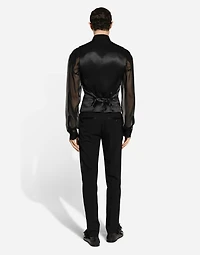 Classic gabardine tuxedo pants