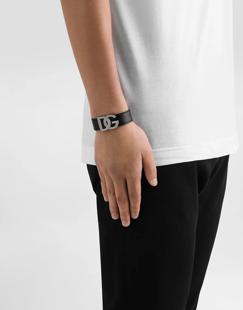 Calfskin bracelet with DG logo
