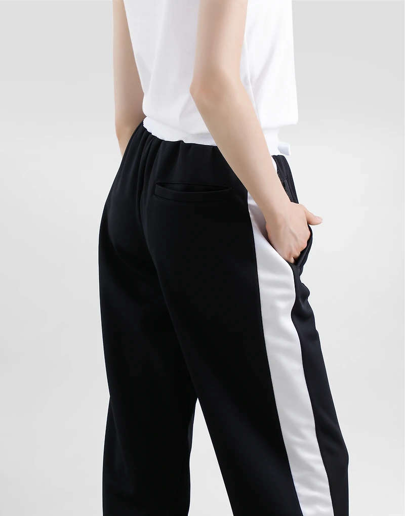 Triacetate jogging pants with DG logo embroidery