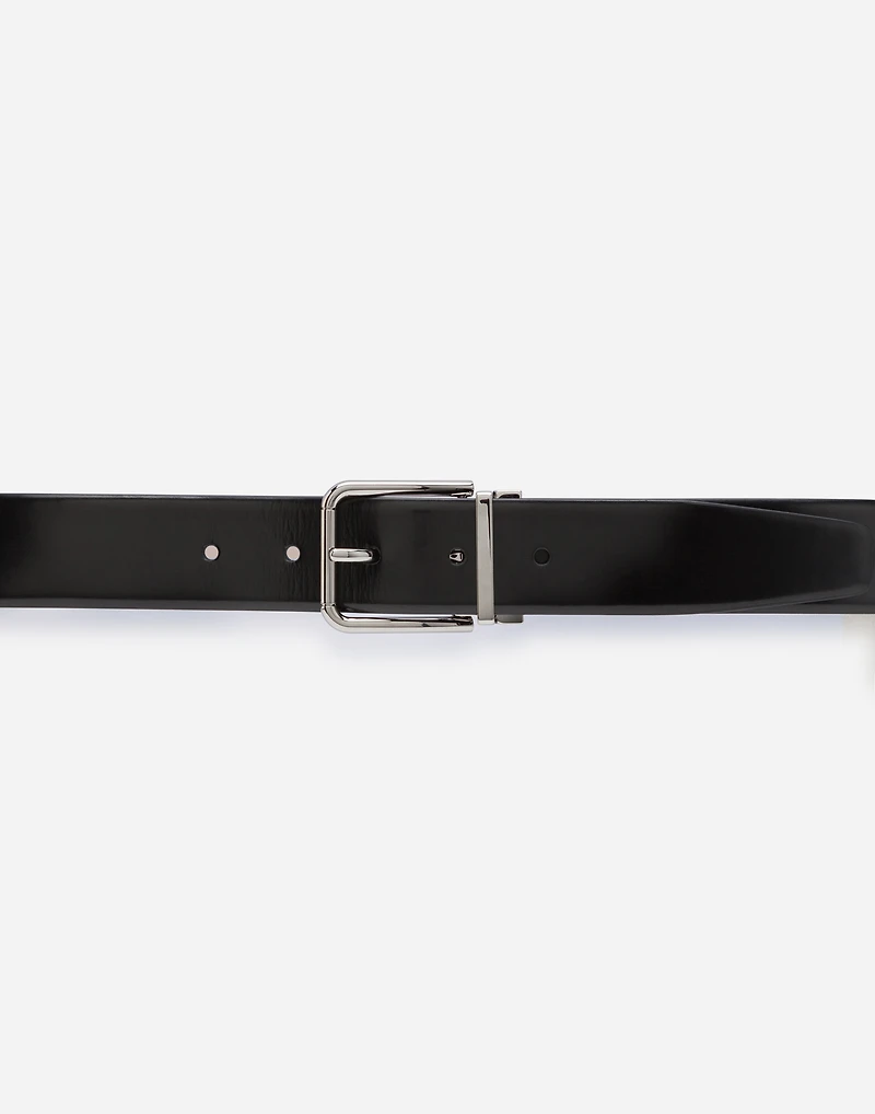 Brushed calfskin belt