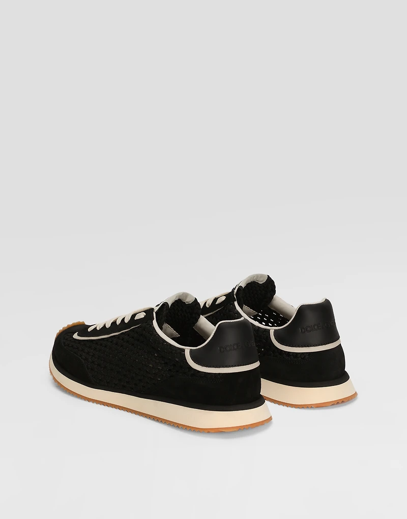 Mixed-material DG Cushion sneakers
