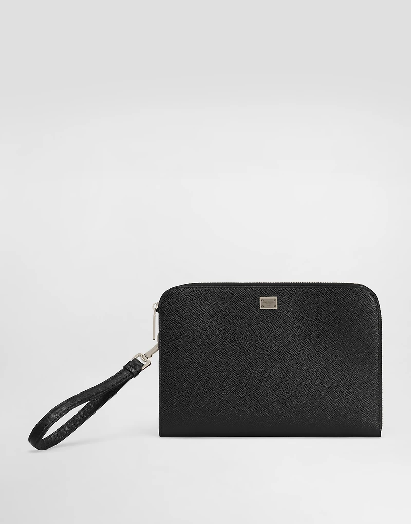 Alpine calfskin Sicily clutch bag