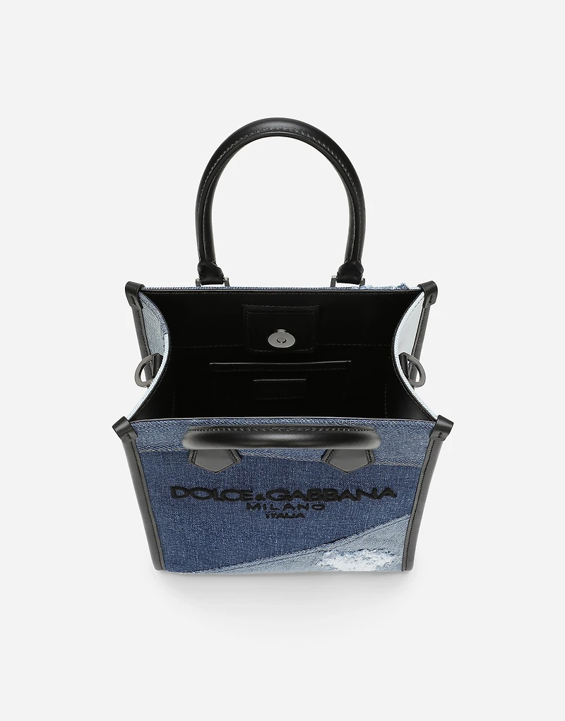 Small patchwork denim bag