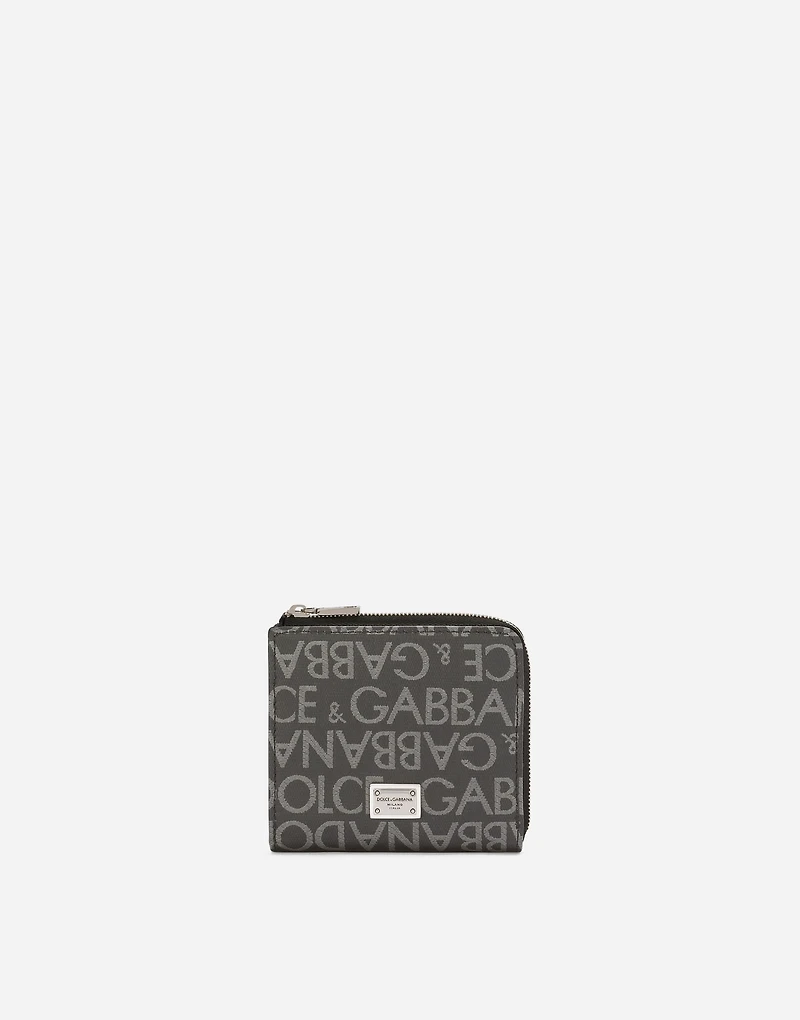 Coated jacquard card holder