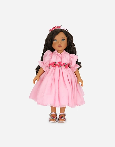 Doll with chiffon dress 