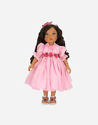 Doll with chiffon dress 