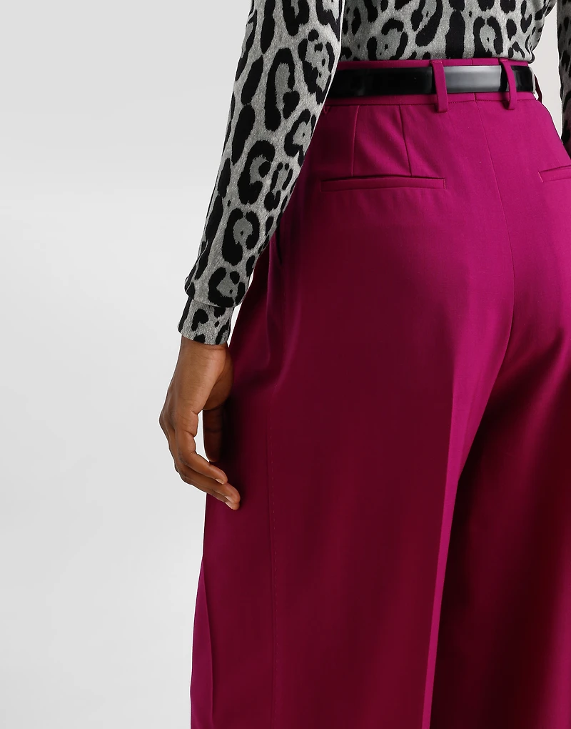 Woolen palazzo pants