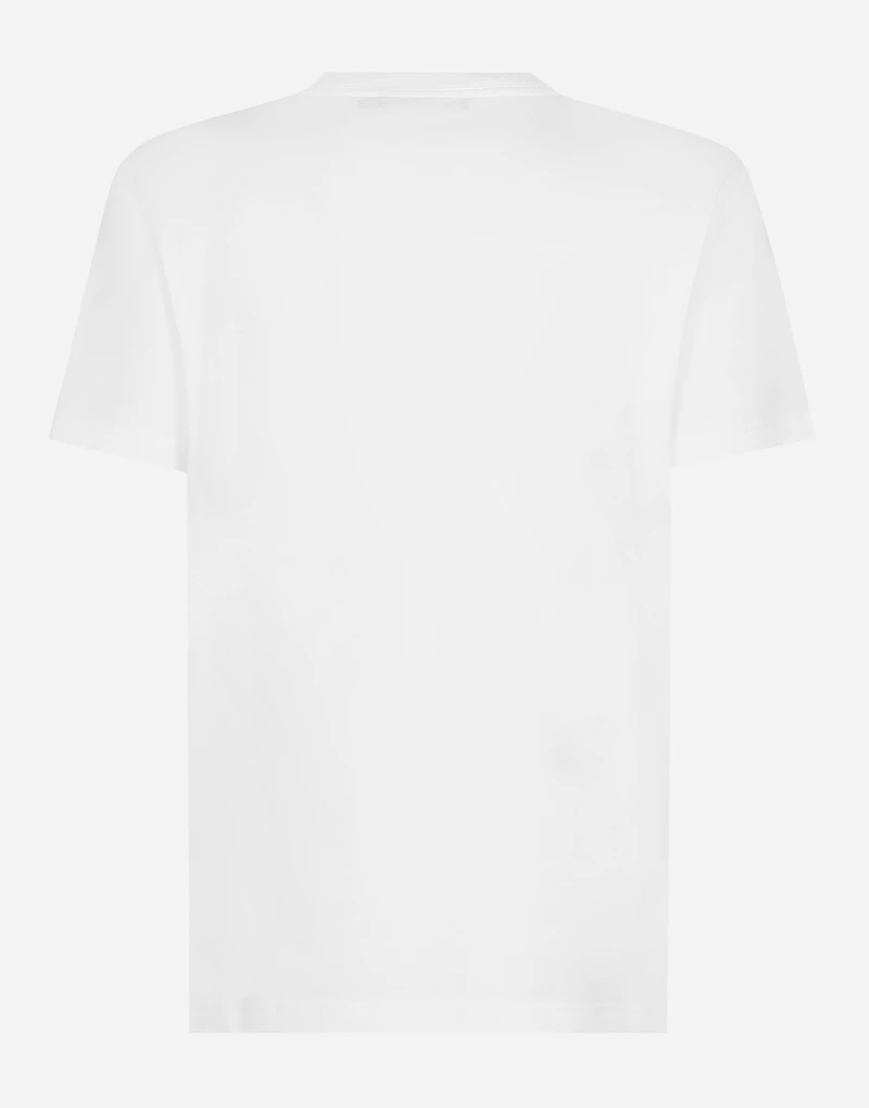 Cotton T-shirt with logo print