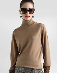 Cashmere turtleneck pullover