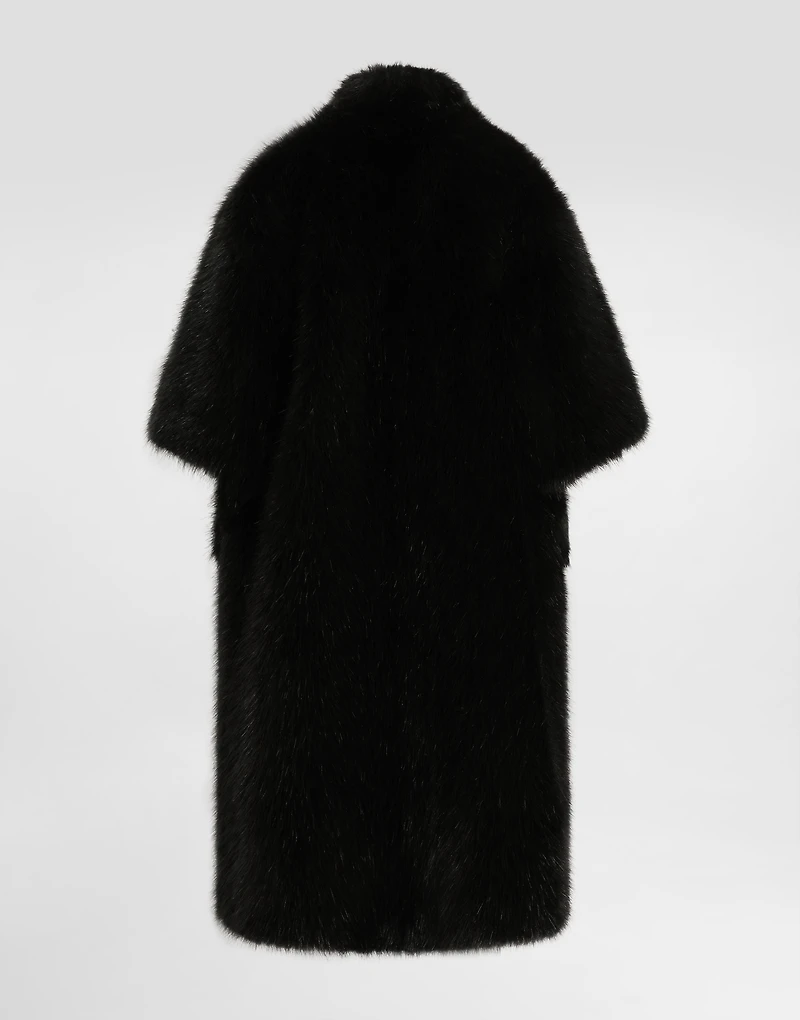 Faux fur coat