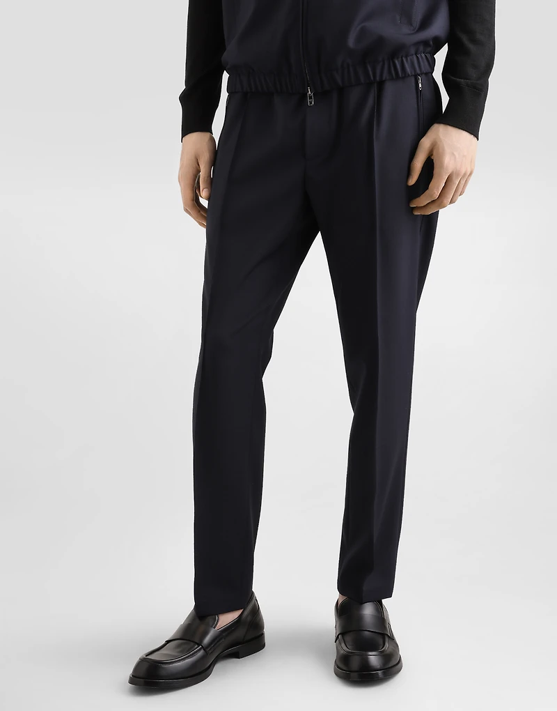 Wool jogging pants