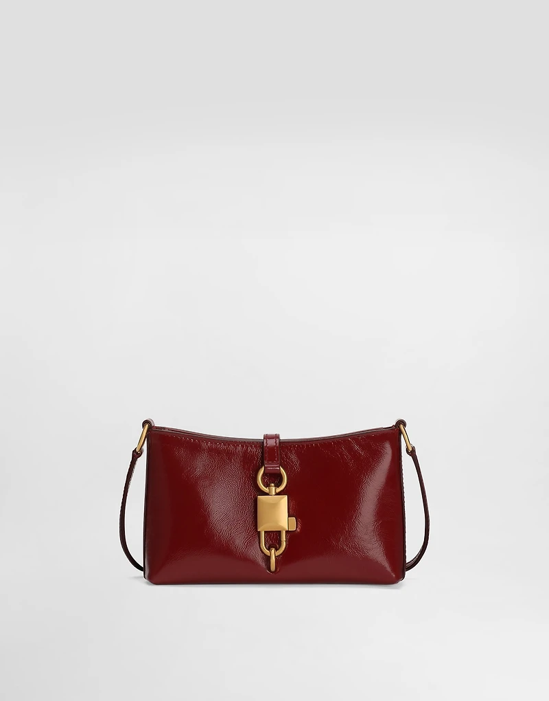 Lock shoulder bag in calfskin