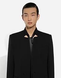 Single-breasted wool jacket