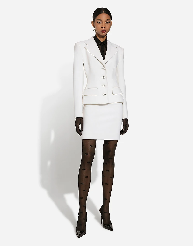 Single-breasted woolen jacket