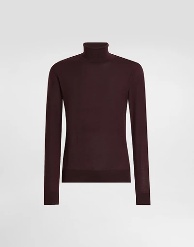 Cashmere turtleneck pullover