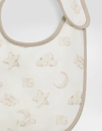 Star-print fabric bib