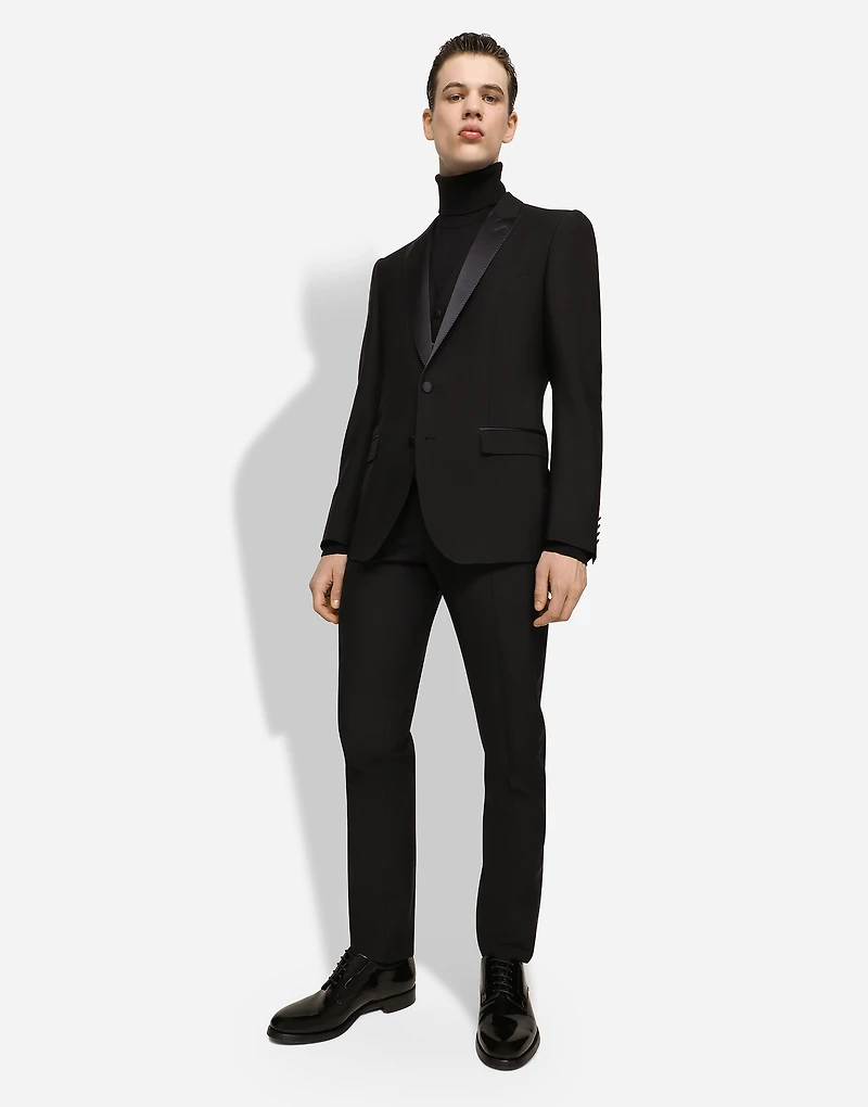 Single-breasted wool Martini-fit tuxedo suit