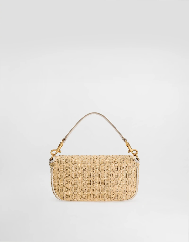 Rafia crochet shoulder bag