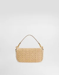 Rafia crochet shoulder bag