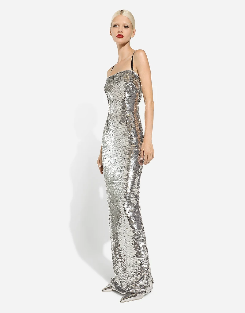 Long sequined dress