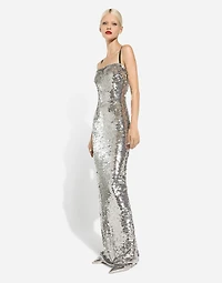 Long sequined dress