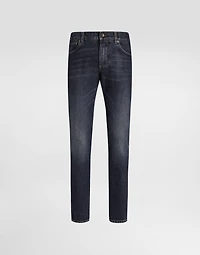 Slim-fit stretch cotton jeans