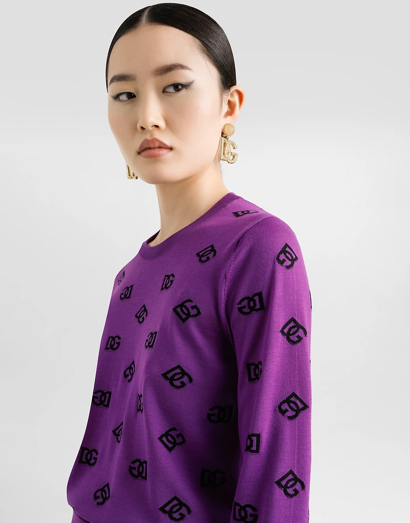 Wool and silk pullover