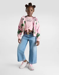 Hoodie with rose print