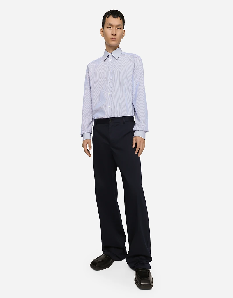 Striped cotton Martini-fit shirt